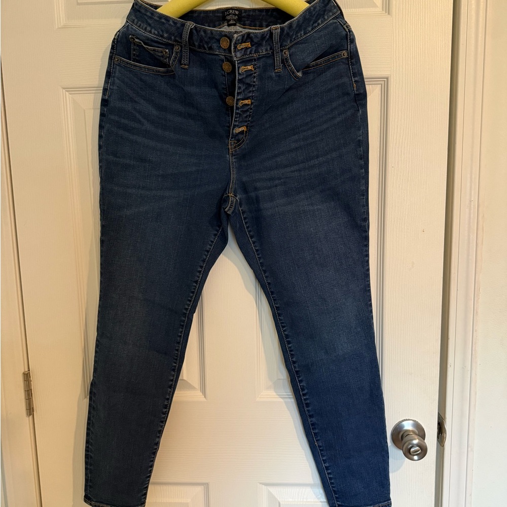 J. Crew Curvy High Rise Dark Blue Jeans